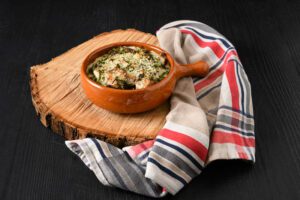 Cabri Gratine a la pate pressee de chevre