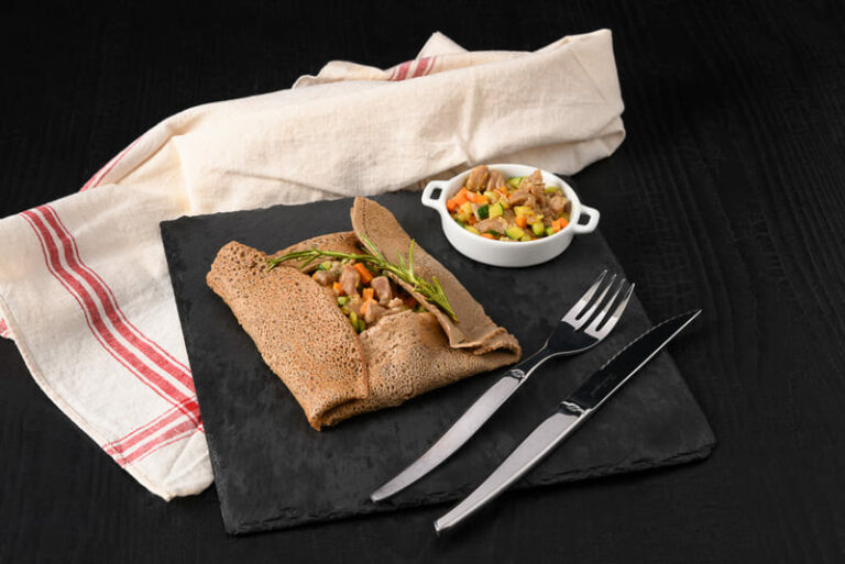 Saute au curry en galette